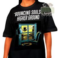 The Bouncing Souls Ten Stories High T-Shirt, Greg Attonito Pete Steinkopf Punk Rock Concert Tee 2XL white