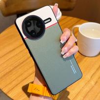 Case For Xiaomi Redmi POCO F7 Pro & POCO F7 Ultra Contrast Color Matte Leather Raised Lens Protection Soft Phone Grip Back Cover Poco F7 Ultra white