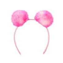 Furry Balls Plush Hairhoop Lovely Hairballs Hairband Children Adult Party Props Headdress Family Gathering Accessories rožinė