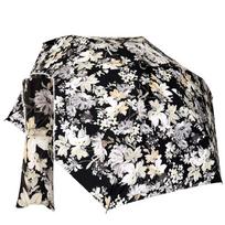 Masaki Rain Made in Folding Transfer Print Paint Margaret Mini Umbrella 136106 Women's Umbrella, Japan, Umbrella, (Black)