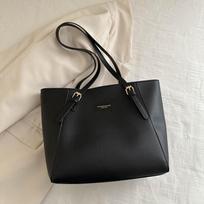Solid Color Minimalist Large Capacity Tote Bag Soft Faux Leather Commuter Shoulder Handbag