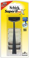 Schick Super II Plus X Double Blade Razor Holder Included 1 Replacement Shaving Razor (Blade + Blade) -