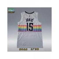 Nikola Jokic 15 Denver Nuggets NBA Krepšinio Džersis Individualiai Siuvinėtas Sportinis Drabužis Vyrams Moterims Ruduo L gray