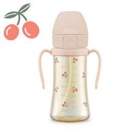 Grosmimi PPSU svorinis puodelis su šiaudeliu (300 ml) Cherish beige