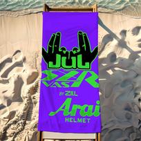 France Rapper Jul Towel Beach Towel Travel Lightweight Skin Friendly For Pool Beach Camping Cruise Summer STJ50x100CM green