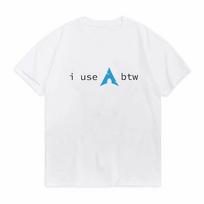 Arch Linux Naudoju Arch Beje Marškinėliai Vintage Išplauti Medvilniniai Grafiniai Marškinėliai Unisex Perdyelis Apvalus Kaklas Trumpomis Rankovėmis Programuotojas Kūrėjas Streetwear Viršus XXXL white