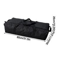 Durable Multi-Size Camping Storage Bag Oxford Heavy Duty Tent Carry Bag Large Capacity Waterproof Duffel Bag Outdoor Travel black