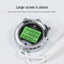 Yisheng daugiafunkcis šviečiantis metalinis chronometras treniruotėms, fitnesui, sportui, teisėjams, plaukimui, lengvajai atletikai YS-630L 30-Lap Memory gray