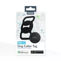 Beeep OneTag Apple Find My & Android Tracker - Dog - Black