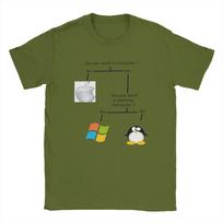 „Linux“ operacinės sistemos smokingas „Penguin“ vyriški marškinėliai su humoru, trumpomis rankovėmis, apvalios iškirptės marškinėliai, grynos medvilnės didelių dydžių palaidinės. M white