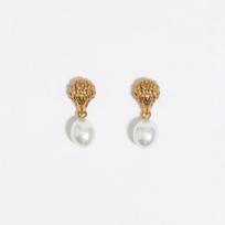 BIMBA Y LOLA [25FW] BIMBA Y LOLA Gold Eagle Pearl Earrings B256AIW017IVF Ivory_FREE