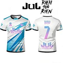 JUL Toto Ninetta Printed T-Shirt Hip Hop Breathable Soccer Training Top for Adult & Children's Sports Jersey 3XL
