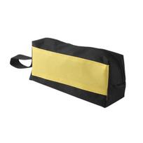 Fabric Tool Storage Pouch with Side Carry Loop and Full Top Closure for Repair Parts, Service Gear, and Upkeep S geltona