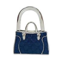 Elegant Metal Folding Handbag Hook with Five-Diamond Design - Adhesive-Free Desktop Hanger & Craft Gift.