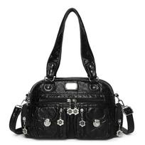 Large-capacity Women's Handbag - Simple Commuter Tote Bag - Shoulder Bag with Crossbody Strap black