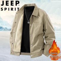 JEEP SPIRIT Men's Fleece-Lined Casual Outdoor Jacket M