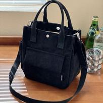 New Casual Corduroy Women Tote Bags, Large Capacity Crossbody Shoulder Purse, Lightweight Top Handle Bags for Commute Daily Use juoda