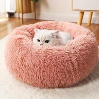 USB elektrinė šildoma augintinio lova - Katės/šuns antklodė ir kilimėlis su pastovia temperatūra 40cm Diameter brown