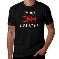 Im His Lobster Matching Couple Valentines Day Gift Husbands TShirt t shirts designer TShirt L black
