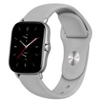 20mm/22mm silikoninė apyrankė skirta Amazfit GTS 3/2/2e/GTS2 Mini/GTR 42mm/47mm/GTR 3/3 Pro/2/2e sportinio laikrodžio apyrankė Amazfit bip dirželis Amazfit GTR 2-2e gray