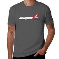 Airbus A380 Qantas Airways Tshirt T Shirt Unisex Cotton Cotton T Shirt Pack Tshirt S black