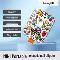 Mini Portable Electric Nail Clipper CN plug (adapter included) white