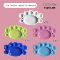 Children's Acrylic Paint Set: 12 Colors, 6-Piece, Includes Plaster Doll Paint Sticks. white