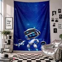 Wall TapestryAstro Bot Art Hanging Cloth Decorative Background Cover for Room Decoration 130cmx150cm