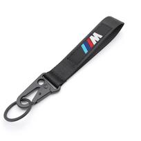 BMW automobilio raktų pakabukas Nailoninis pintas riešo dirželis Raudonas Juodas Mėlynas Dirželis M power e90 g26 e60 e46 f10 f30 e39 Automobilio Aksesuarai Dovana cyfp80 black