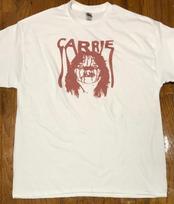 Carrie Horror Movie Stephen King white t-shirt S brown