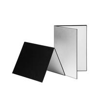 Paperboard Folding Photography Cardboard 3in1 Photography Reflector Diffuser Board Black White A4 white
