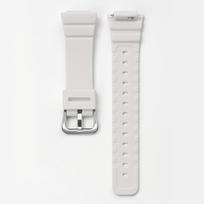Juodas dervos dirželis Casio MCW-100H 110H AE-2000 W-S220 HDD-S100 16mm vyriškam sportiniam vandeniui atspariam TPU keičiamam apyrankės laikrodžio dirželiui sidabras/balta