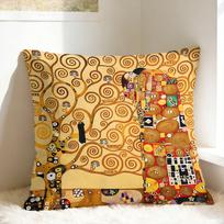 Pillow Case Gustav Klimt Art Design  Pillow Cover For Sofa Home Decor Morden Pillowcases 30X30CM