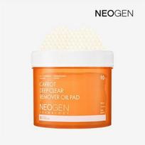 Neogen Carrot Deep Clear Remover Oil Pad 60ea — Deep Makeup Removal & Clear Skin Pads (60 Pads) 01EA orange