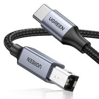 UGREEN USB B į C spausdintuvo kabelis USB kabelis į kabelį Didelis patvarumas Tinka garso DAC, mikšeriui, MIDI klaviatūrai, elektroniniam pianinui, DJ kontroleriui, spausdintuvui