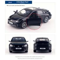 Hyundai Motor IONIQ 6 Mini Metalinis Modelis 1:38 Automobilis, 3 spalvos variantas, Traukiamas žaislas juoda