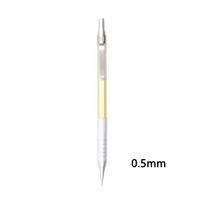 1 / 2 Pcs Professional Plastic Low Gravity Automatic Pencil 0.5/0.7mm Drawing Writing Sketch Comics Design Mechanical Pencil beige