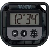 Tanita Kitchen Study Timer Waterproof with Magnet 100 Minute Counter Washable Timer Black BK TD-376N