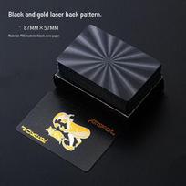 Brangdy Black Gold Laser PVC Poker Card Set black