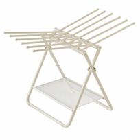 Wing-Style Clothes Drying Rack Foldable Folding Space-Saving kreminė