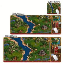 Heroes Of Might And Magic Map Mouse Pad Extended Mat Soft Cloth Surface NonSlip Rubber Base Big Mousepad For Game Enthusiasts 800x400x2mm