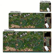 Heroes Of Might And Magic Map Mouse Pad Extended Mat Soft Cloth Surface NonSlip Rubber Base Big Mousepad For Game Enthusiasts 800x300x2mm gray