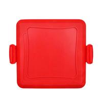 Microwave Toastie Maker Dishwasher Safe Panini Press Grilled Cheese Sandwich Maker for Cooking Breakfast Grilled Cheese Snacks red