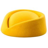 Kepuraitė skrydžio palydovei, Ašaros formos kepuraitė, Uniforminė stiuardesės kepuraitė, Cosplay kostiumas Yellow yellow