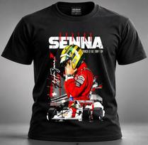 ayrton senna t shirt 100% cotton S black