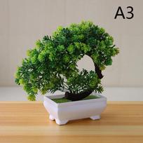Imitacija Netikras Vazoninis Bonsai Medis Dirbtinis Augalas Stalo Dekoracija Dirbtinis Augalas Bonsai Mažas Medelis Vazonas Namų Dekoracija A3 green