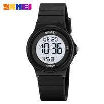 SKMEI 2303 Sport Waterproof Colorful Kids Electronic Watch Children Digital Color Shockproof Wristwatch for Boy Girl Clock 2108 black