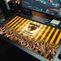 Hawthorn Football Club Mouse Pad Large Gaming Table Cushion Nonslip Laptop Tablet Big Mousepad Xxl Mat Mini Pc Playmat With Lock Edge 30cmx60cm(11.8x23.6inch) yellow
