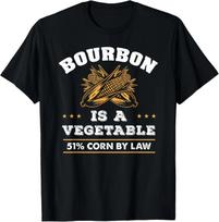 Bourbon Is A Vegetable Whiskey Funny Bourbon Drinking Unisex T-Shirt 140 black