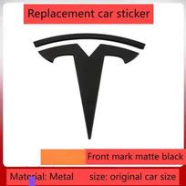 metalas For Tesla- Automobilio priekinis ženklelis Galinės bagažinės ženklelis Tinka Model 3 Mode Y logotipų keitimas priekiniai ir galiniai logotipai juodinimas For MODEL Y